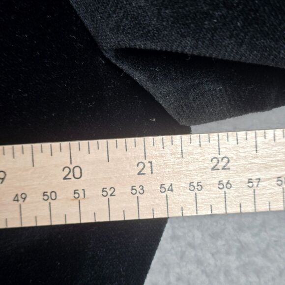 Tan Jay Black Velvet Blazer Gold Trim Metallic Buttons 14 Elegant - Picture 10 of 16